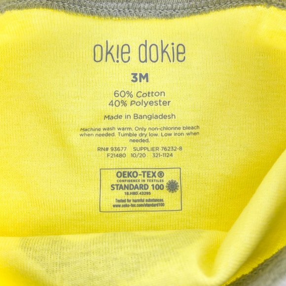 OK!E DOKIE Monstrous But Cute 2 PC Set Bodysuit + Pants OEKO-TEX 3M - Picture 8 of 11